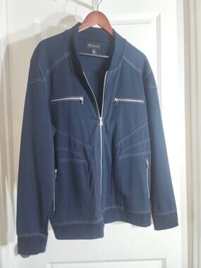 I.N.C. International Concepts Men's Navy Blue Paperboy Jacket SZ XL